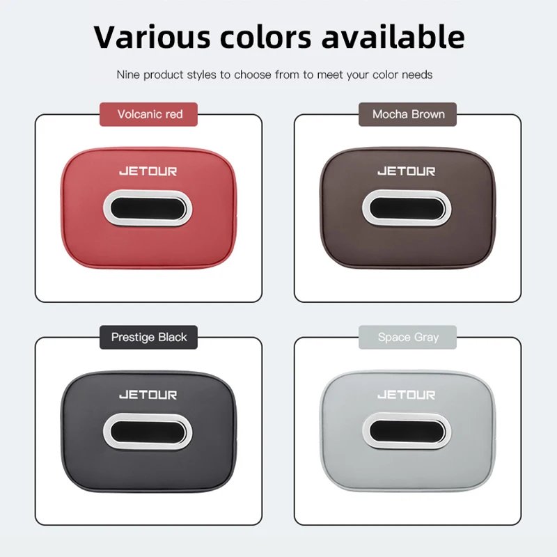PU Leather Car Tissue Box for Jetour X70M X70S X90 Accessories
