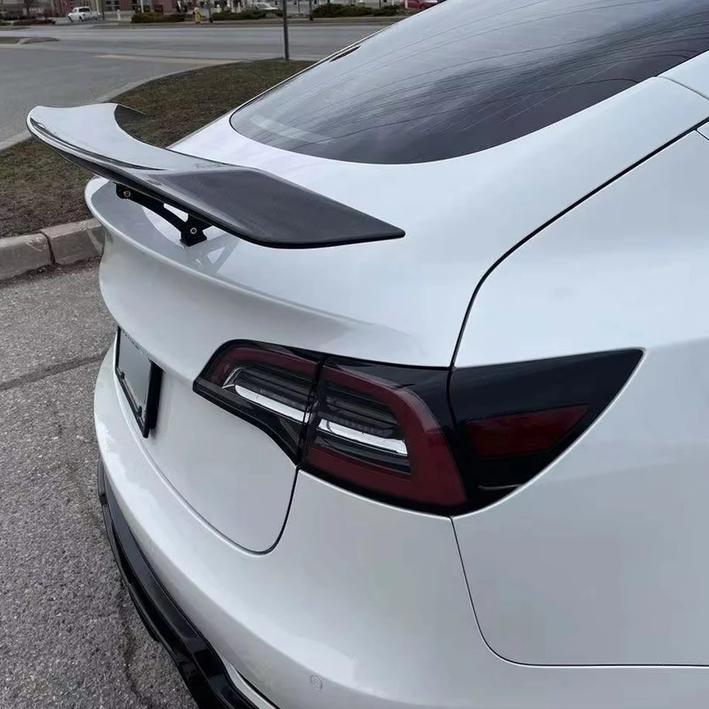 Real Carbon Fiber 53'' Racing Sedan Tail Spoiler Wing