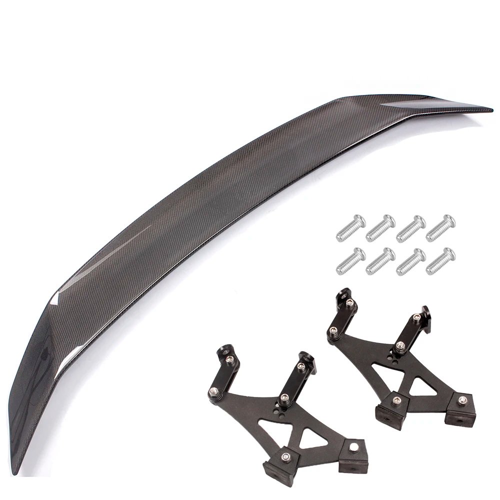 Real Carbon Fiber 53'' Racing Sedan Tail Spoiler Wing