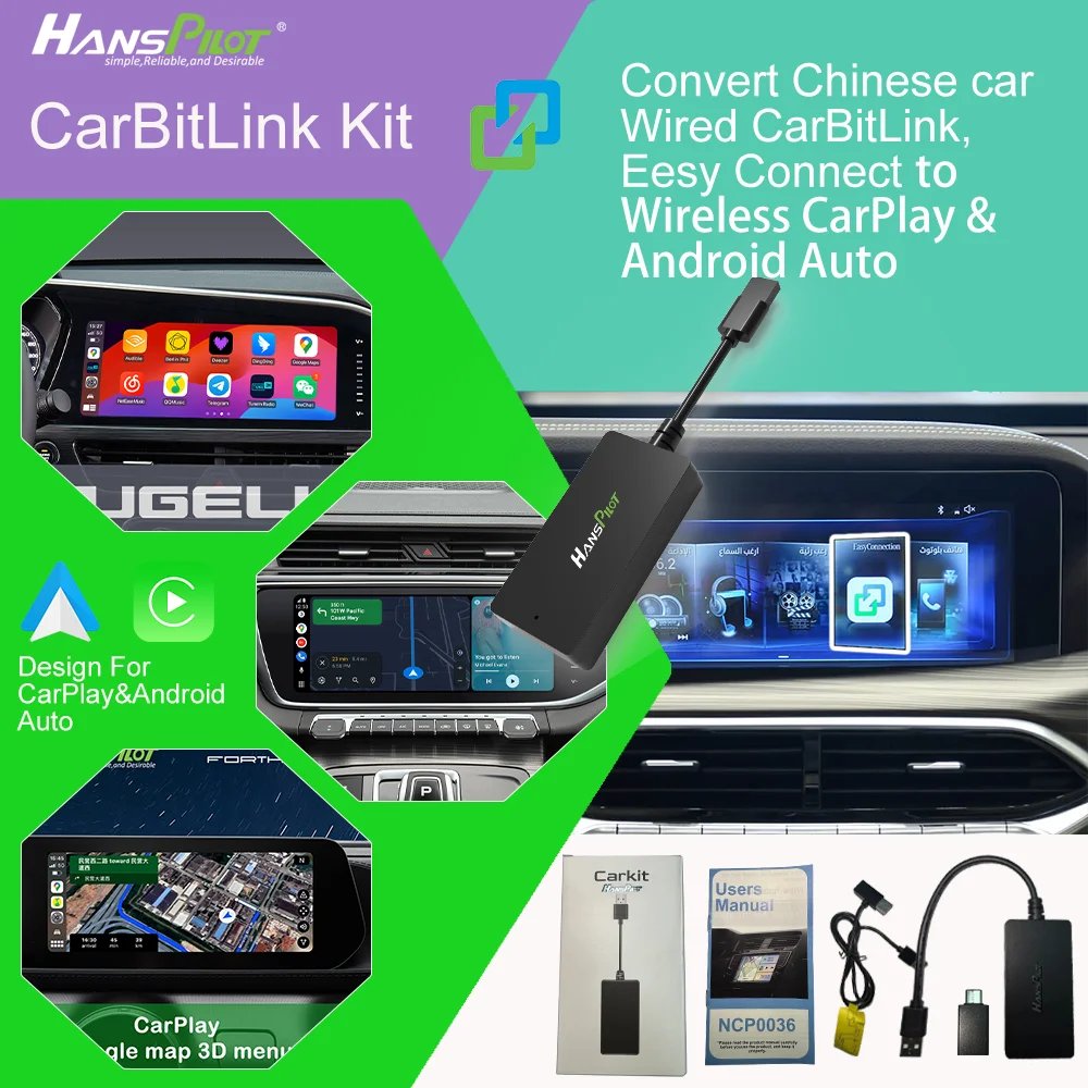 Smartlink Wireless CarPlay & Android Auto Adapter for Jetour, Geely, Chery