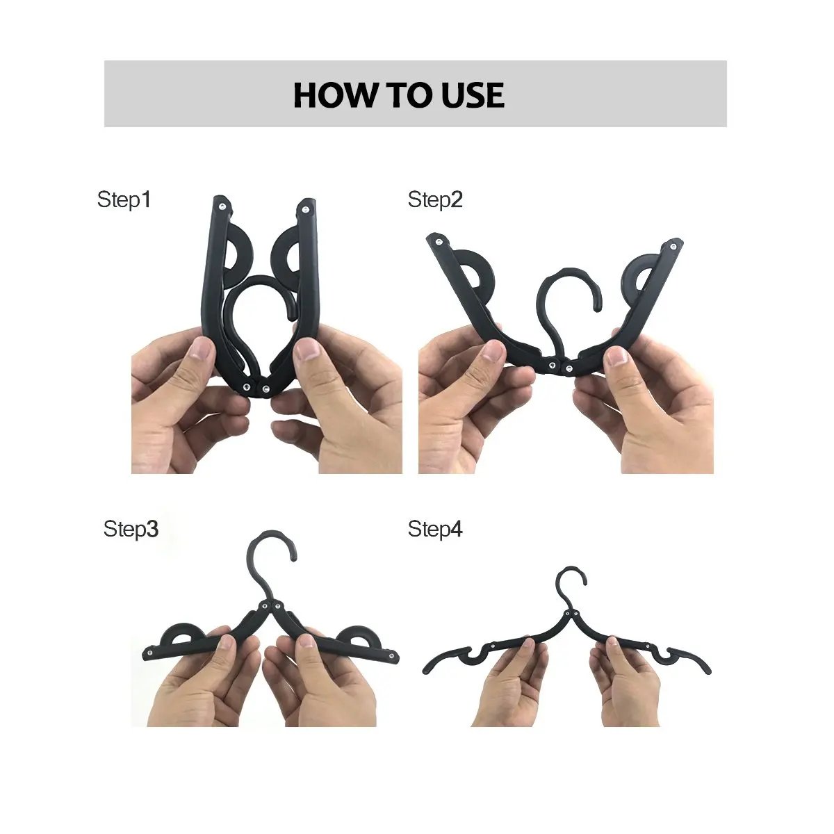 Space-Saving Portable Folding Travel Clothes Hangers