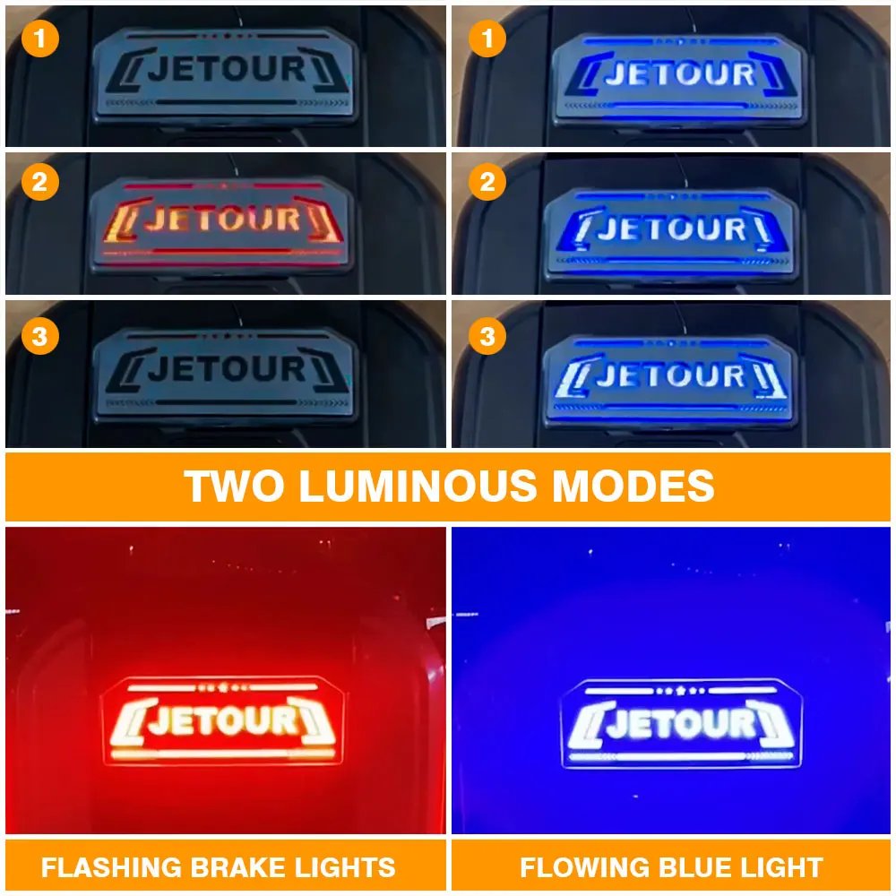 Spare Tire Wheel Brake Light LED 3rd Third Brake Light for Jetour Traveller 2023 2024 Car Part