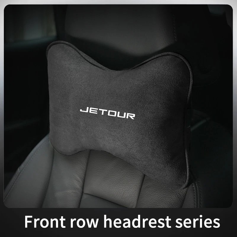 Suede Car Headrest Comfort Neck Support For Sleep Pillow For Chery Jetour X70 X90 X95 Plus 2020 2021 2022 Chery Jetour X70m Car