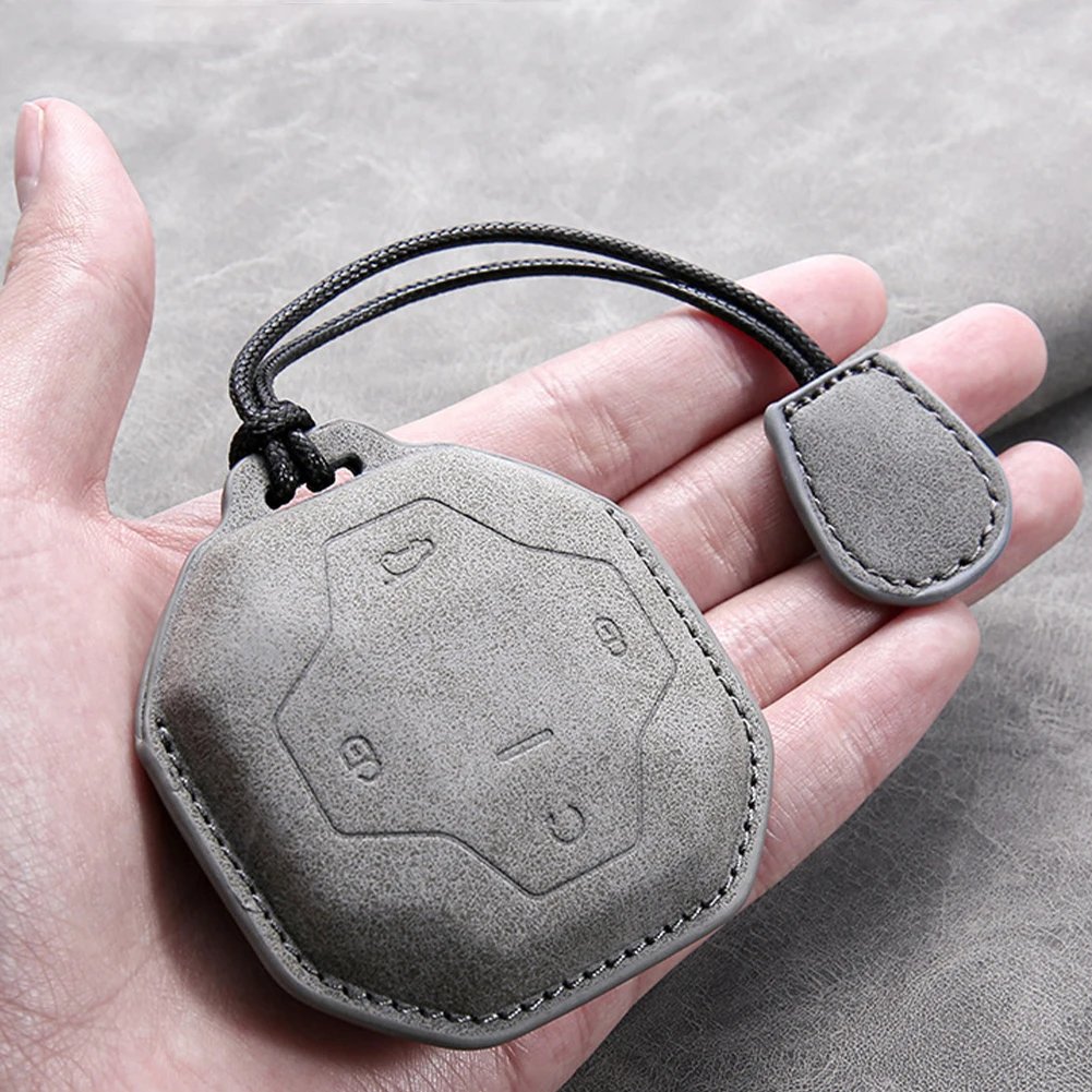 Suede Leather Key Case for Chery Jetour T2 - 4 Button Remote Cover