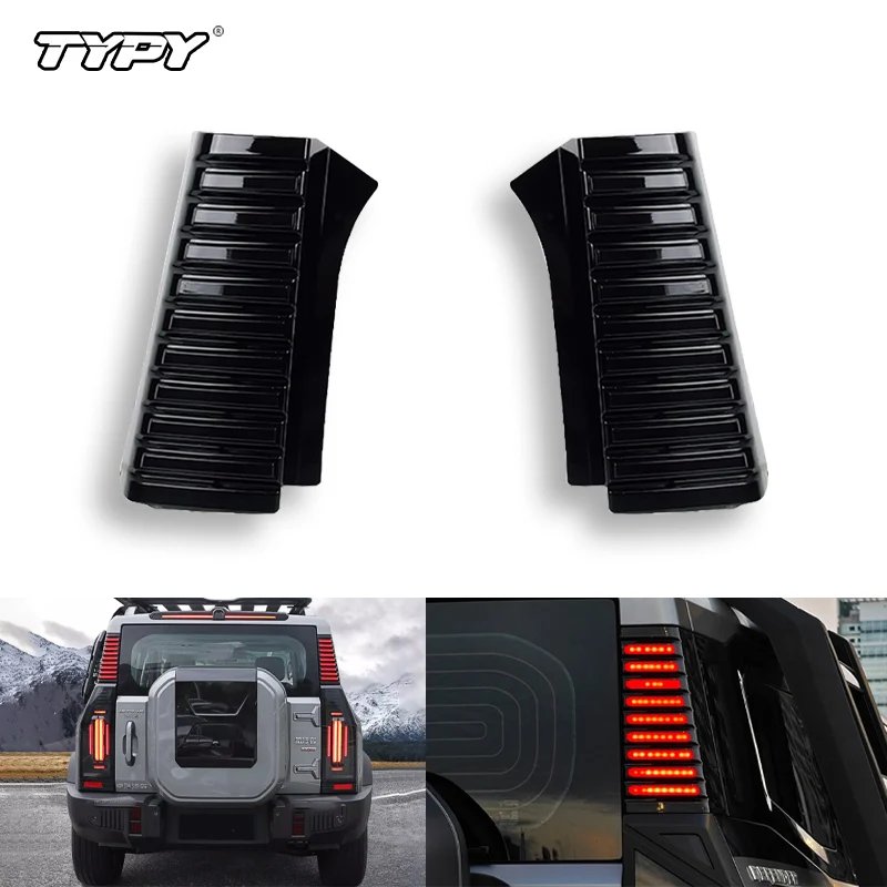 TYPY Car Lights for Jetour Traveller T2 2023 2024 Car Taillights D-pillar LED Warning Light Side Panel Lights