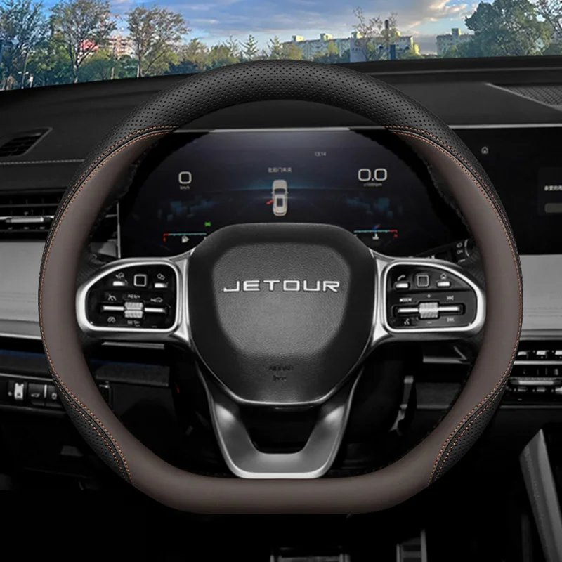 Universal Leather Steering Wheel Cover for Jetour Cars
