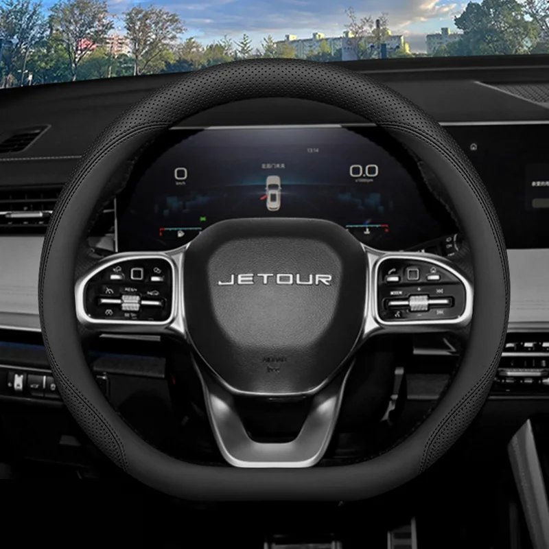 Universal Leather Steering Wheel Cover for Jetour Cars