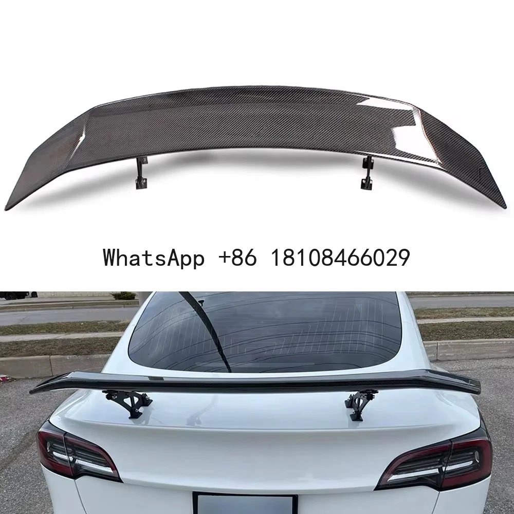 Universal Racing Sedan Wings Car Tail Trunk Spoiler Rear Wing Real Carbon Fiber GT 53'' Spoiler