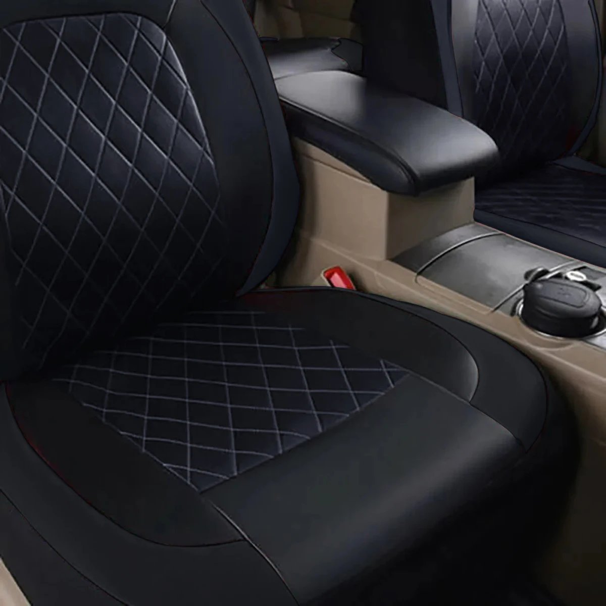 Universal Waterproof PU Leather Car Seat Covers for All Seasons