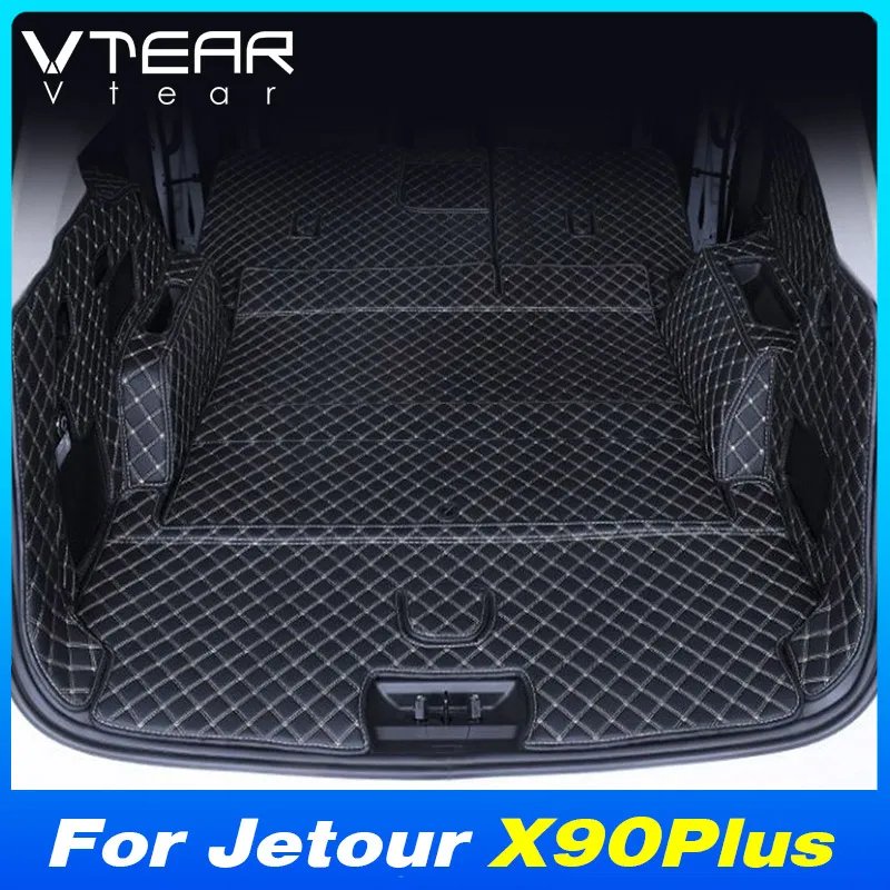 Vtear Car Trunk Carpet Anti Dirty Cover Decoration Floor Mat Interior Dustproof Pad Accessories Parts For Chery Jetour X90 Plus