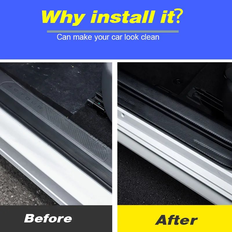 Vtear Door Sill Covers for Chery Jetour Dashing - Bumper Pads