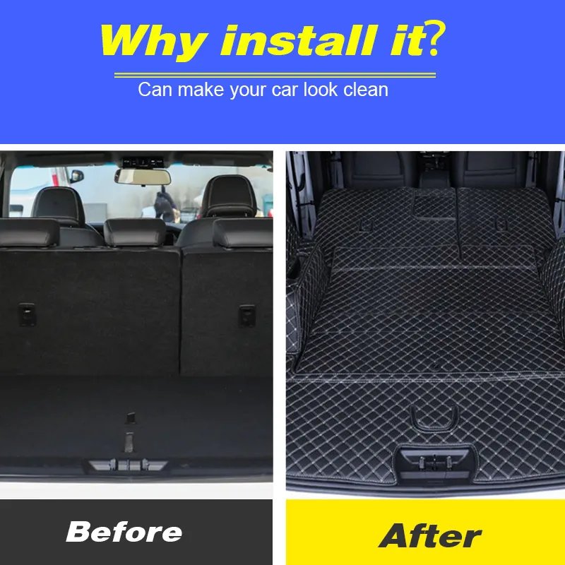 Vtear Dustproof Car Trunk Carpet Mat for Chery Jetour X90 Plus