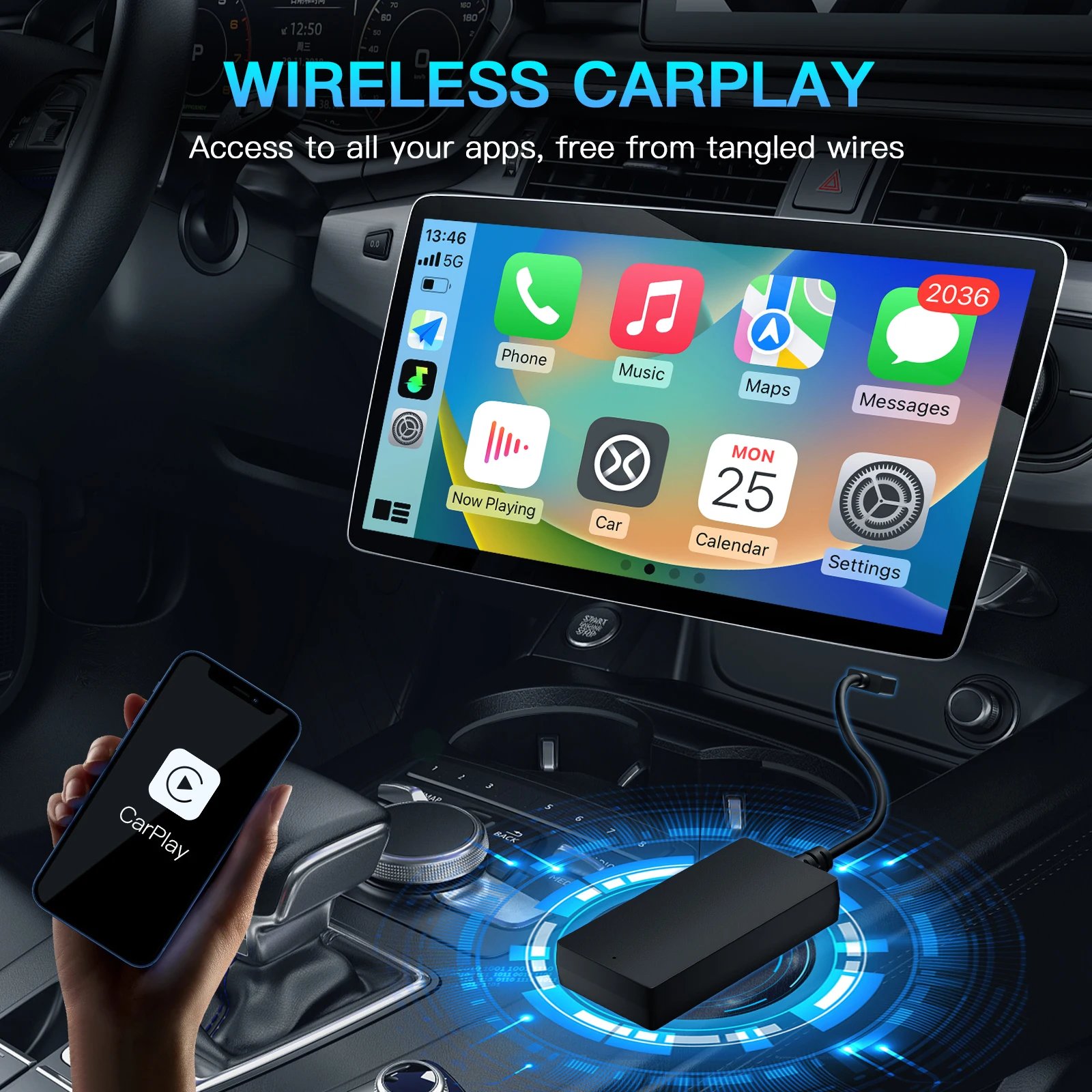 Wireless CarPlay & Android Auto Adapter for Changan, Geely, GWM