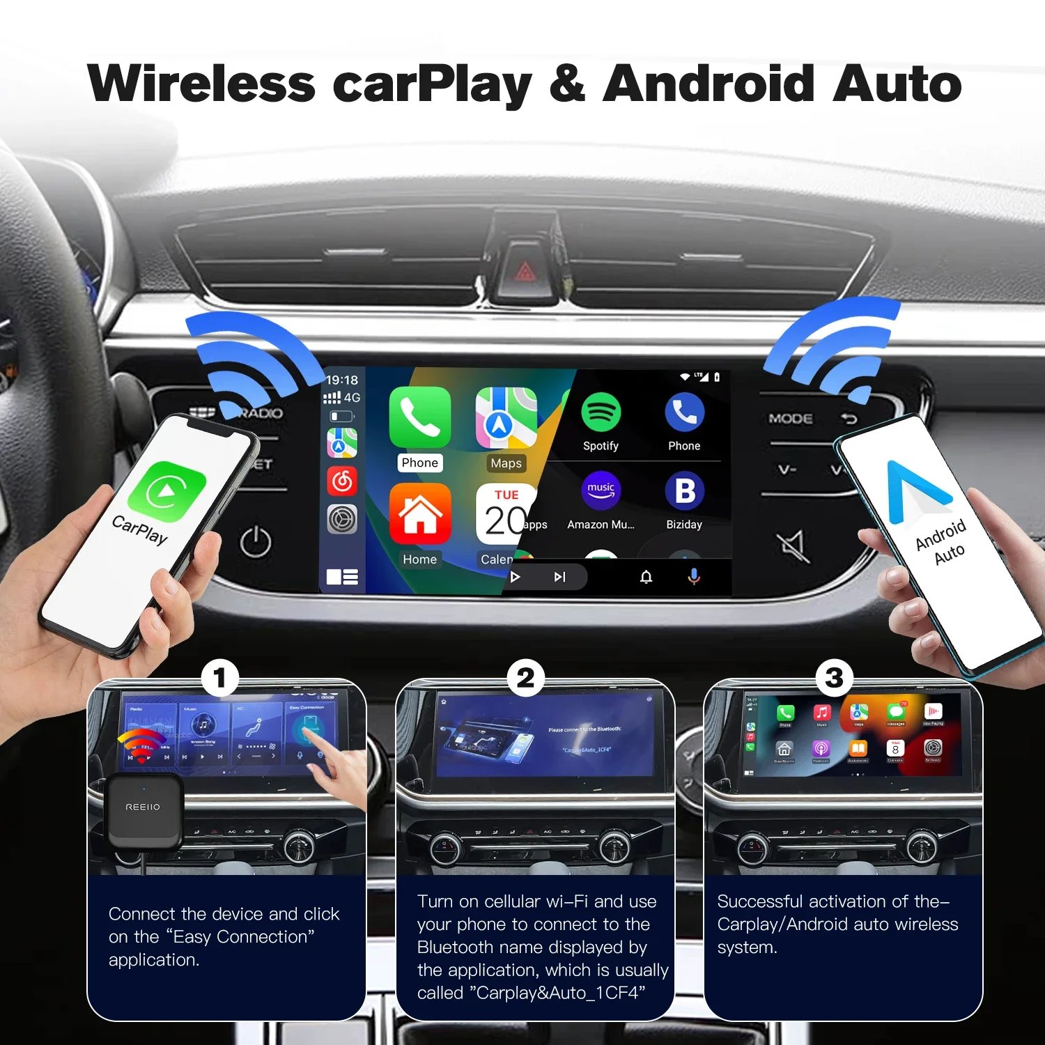 Wireless CarPlay & Android Auto Dongle for Jetour X70/X90