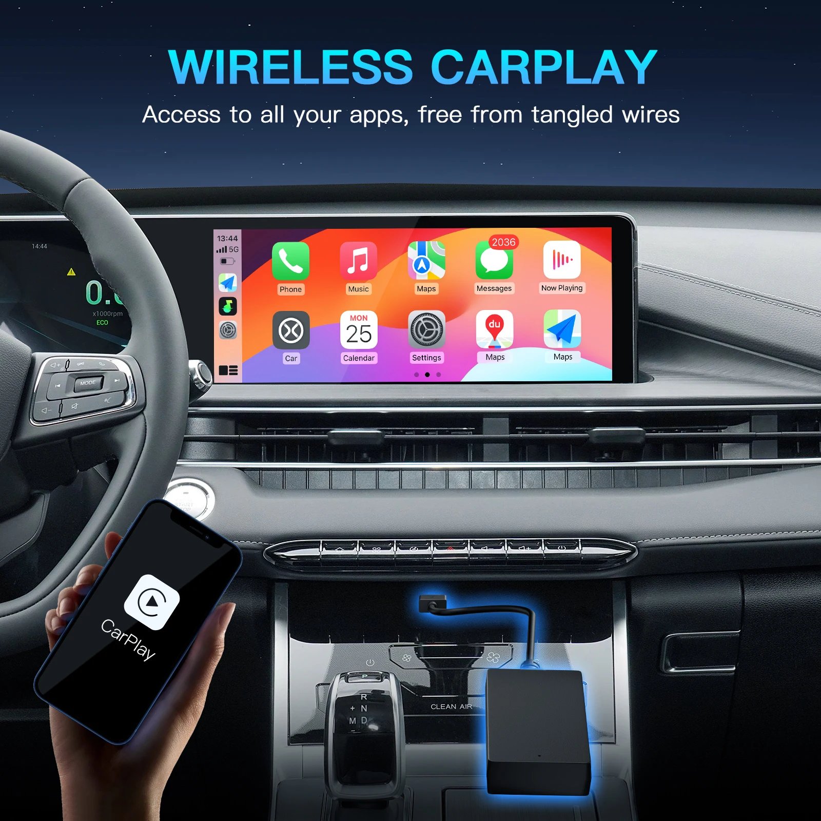 Wireless CarPlay Navigation Adapter for Baic X55 & More