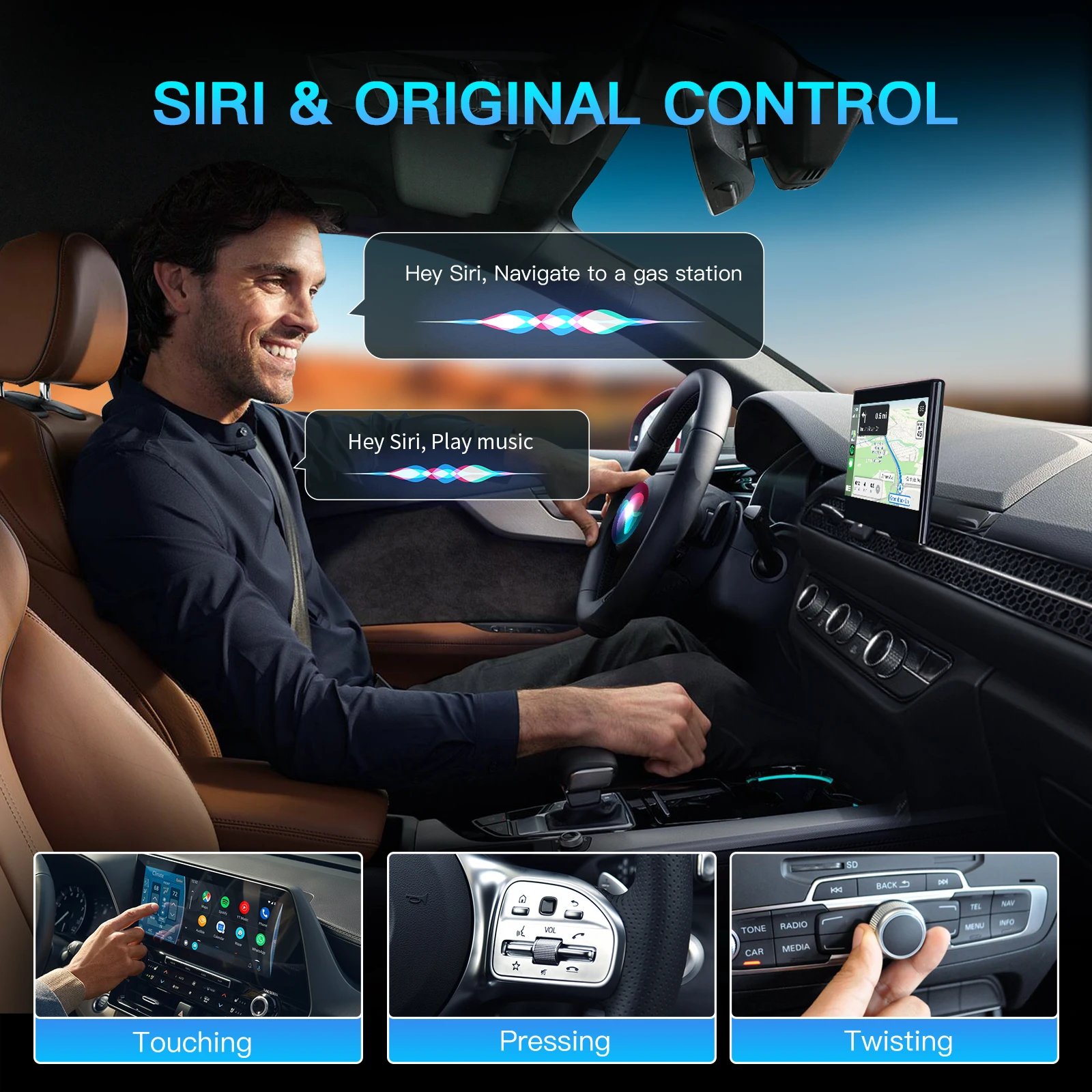 Wireless CarPlay Navigation Adapter for Baic X55 & More