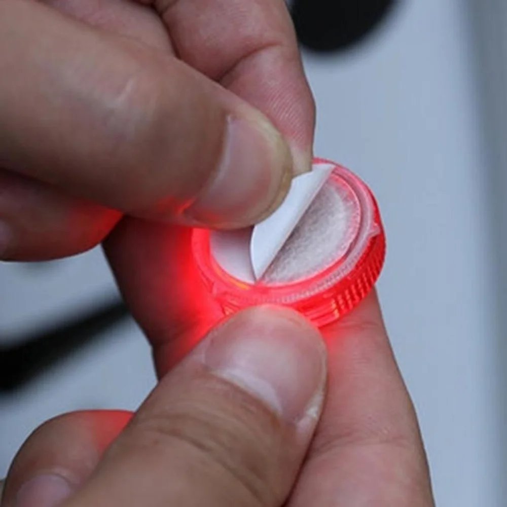 Wireless Red Car Door Warning Light - 2PCS Strobe Alarm Set