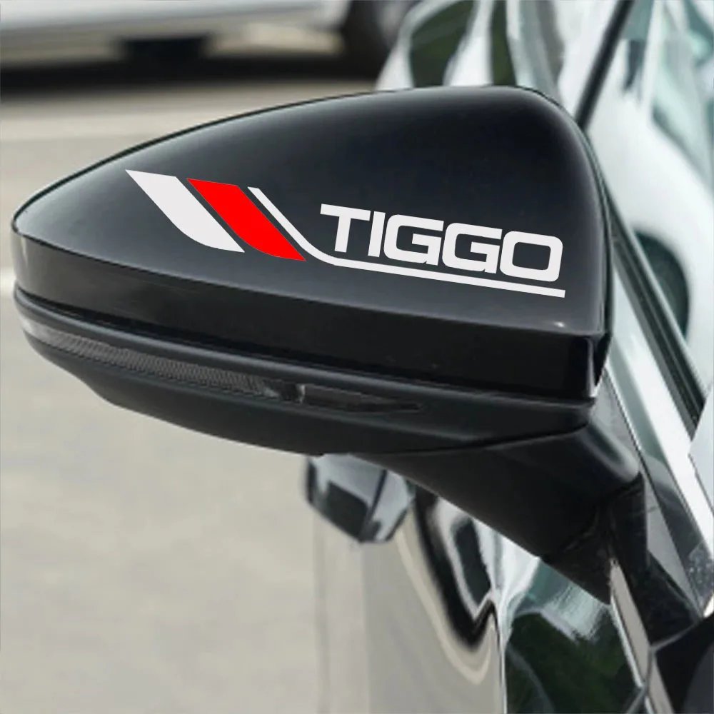 2-Pack Car Rearview Mirror Stickers for Chery Jetour & TIGGO