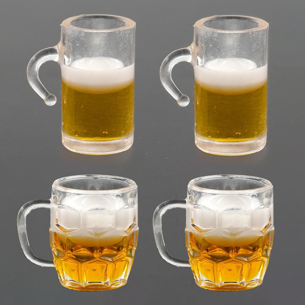 2Pcs RC Car Accessories Decoration Mini Beer Mug for 1/10 RC Rock Crawler Axial SCX10 TAMIYA RC4WD D90 TF2 Traxxas TRX-4