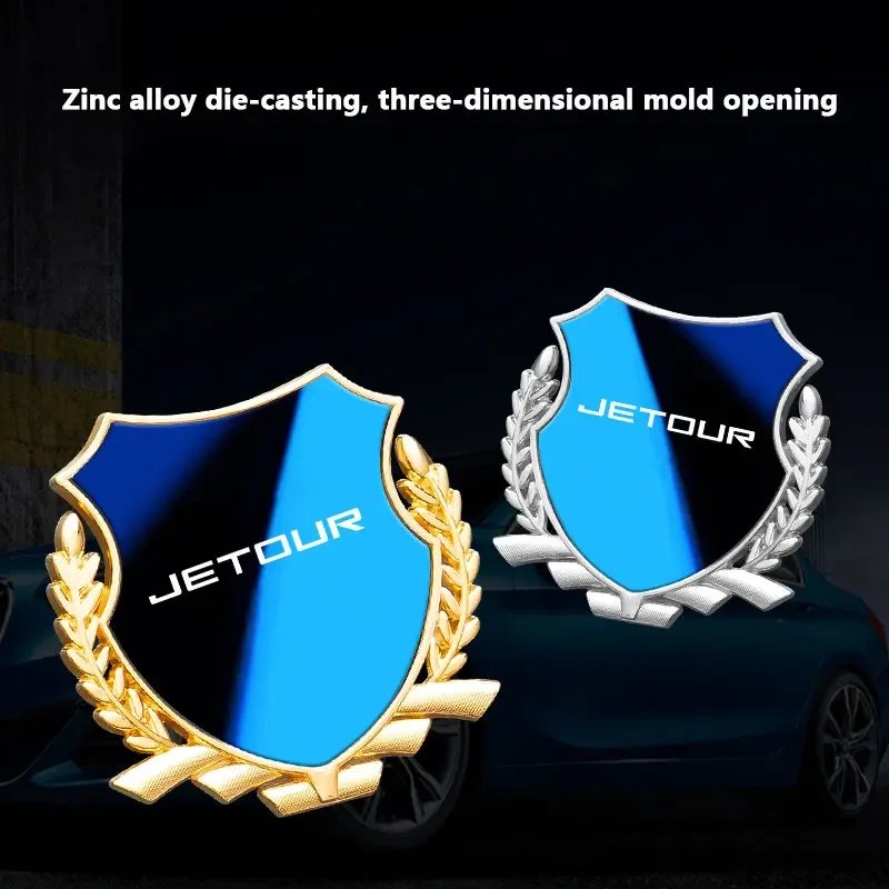 3D Metal Car Emblem Badge Decal for Chery Jetour X70 X90 X95