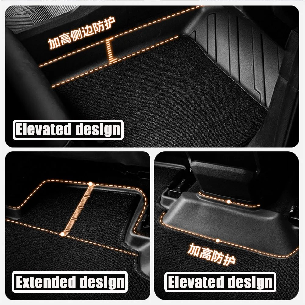 All-Weather TPE Floor Mats for Chery Jetour T2 (2023-2025)