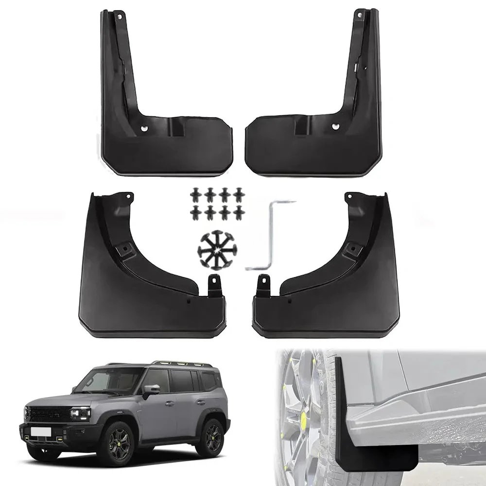 Car Mudguard for Jetour T2 Traveller 2023 2024 Mudguards Splash Guards Fender Auto Front Rear Mudflaps Cars Accessories Tools