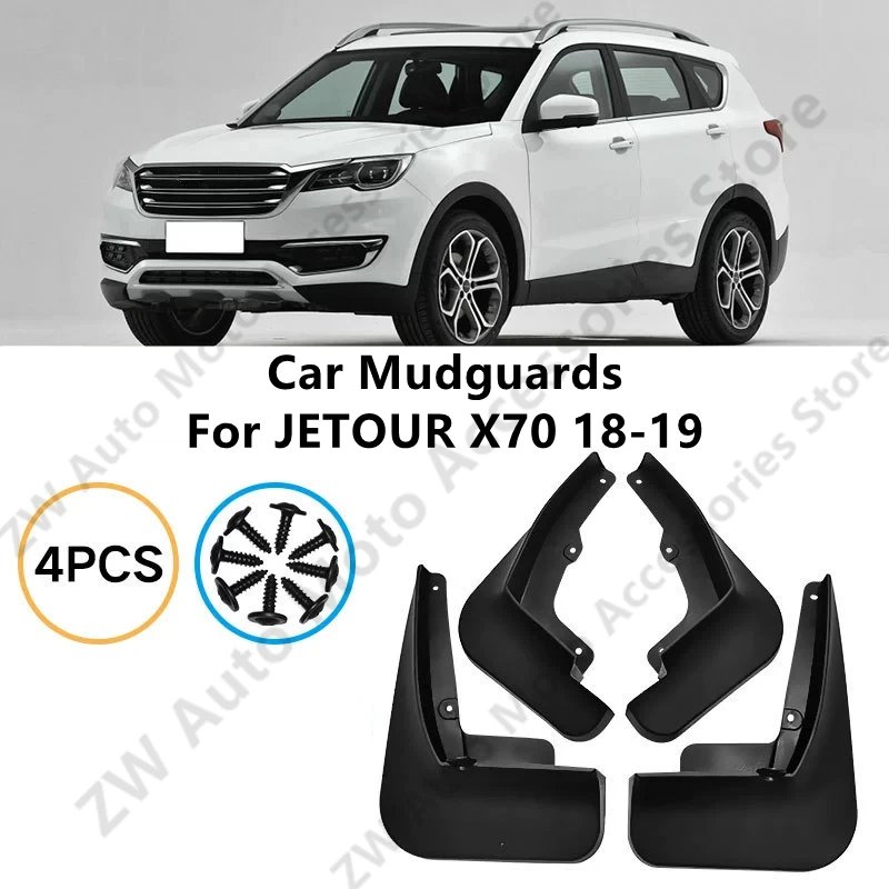 Car Mudguards For JETOUR X70 18-19 Mud Guards Fender Flare Mudflaps Exterior Parts Auto Accessories Refit