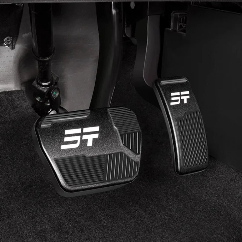 Car Throttle Brake Anti-slip Pedal Fit for Jetour Traveller T2 2023-2025 Car Throttle Aluminum Alloy Pedal Protective Cover
