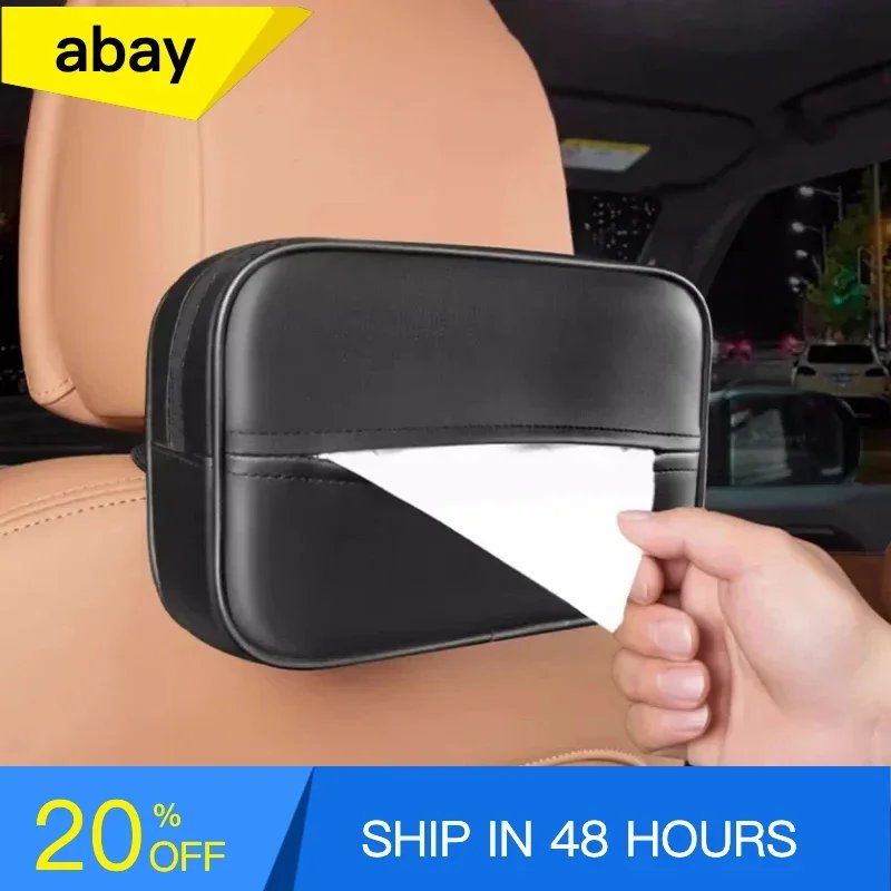 Car Tissue Box Suitable for Jetour Traveller T2 2023 2024 2025 Modified Seat Back Hanging Skin Tissue Bag Car Interior Parts