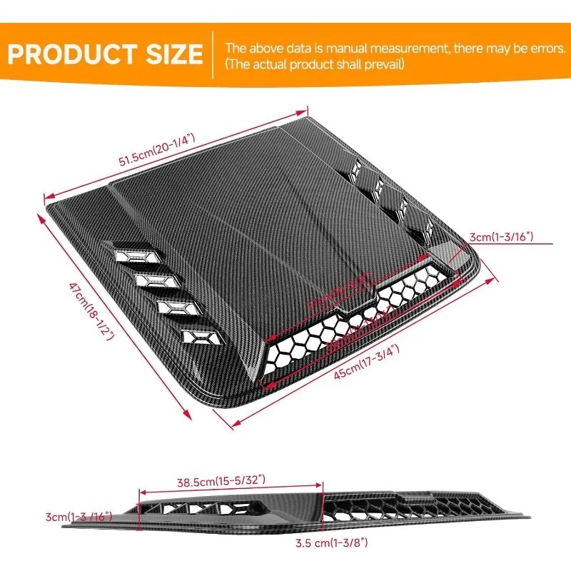 Chery JETOUR Traveller T2 Black Bonnet Hood Vent Cover