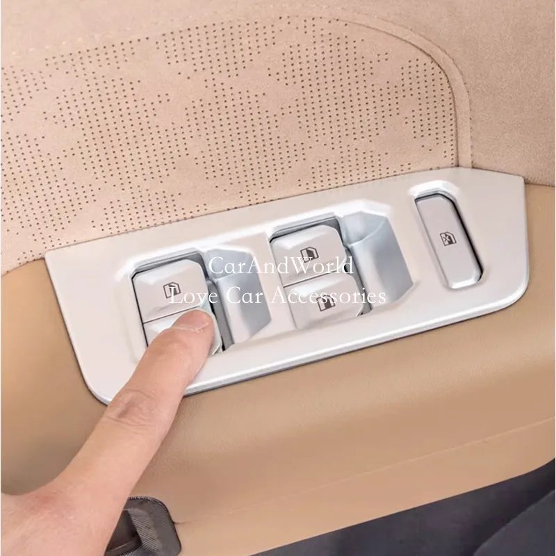 Chrome Interior Switch Frame Cover for Jetour T2 2023-2025