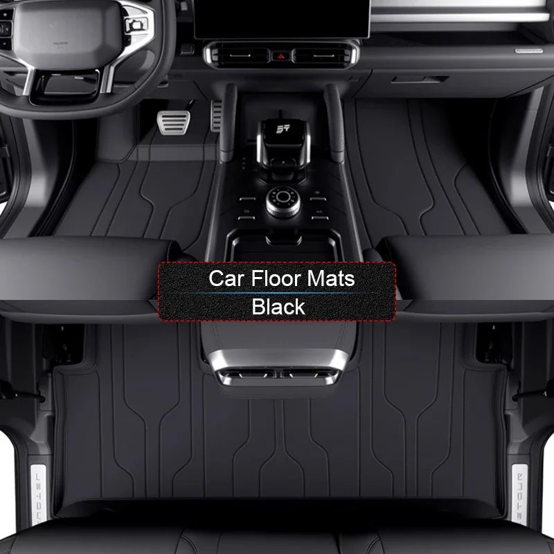 Custom Nappa Leather Anti-Slip Car Foot Protect Mat Luxury Waterproof Floor Pad Interior Accessory For JETOUR T2 2023-Present