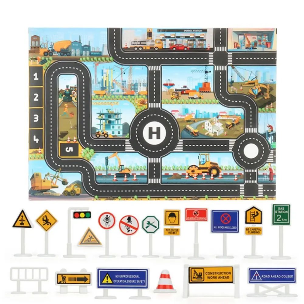 Interactive Baby Play Mat - Road Map & Car Climbing Toy