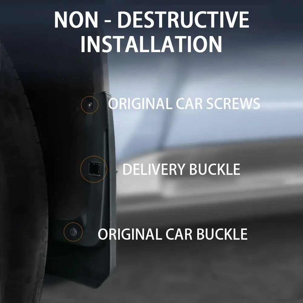 Jetour T2 2023-2024 Car Mudguards - Front & Rear Splash Guards