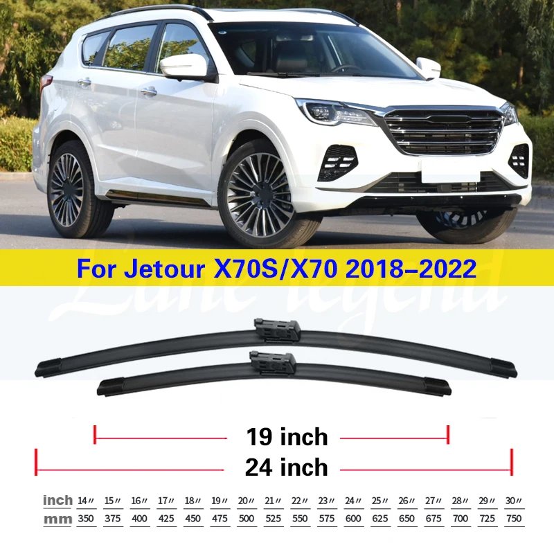 Jetour X70 X70s Wiper Blade Set - Front & Rear 24"/19"/10