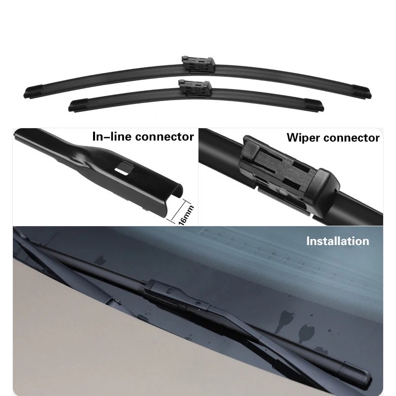 Jetour X70 X70s Wiper Blade Set - Front & Rear 24"/19"/10