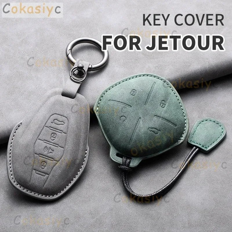 Luxury Sheepskin Car Key Case for Chery & Jetour Models 2022-2023