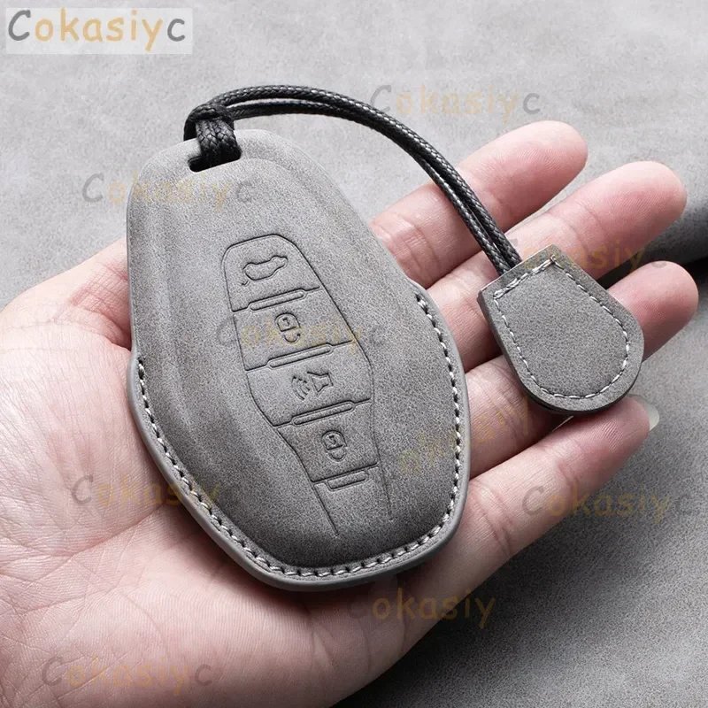 Luxury Sheepskin Car Key Case for Chery & Jetour Models 2022-2023