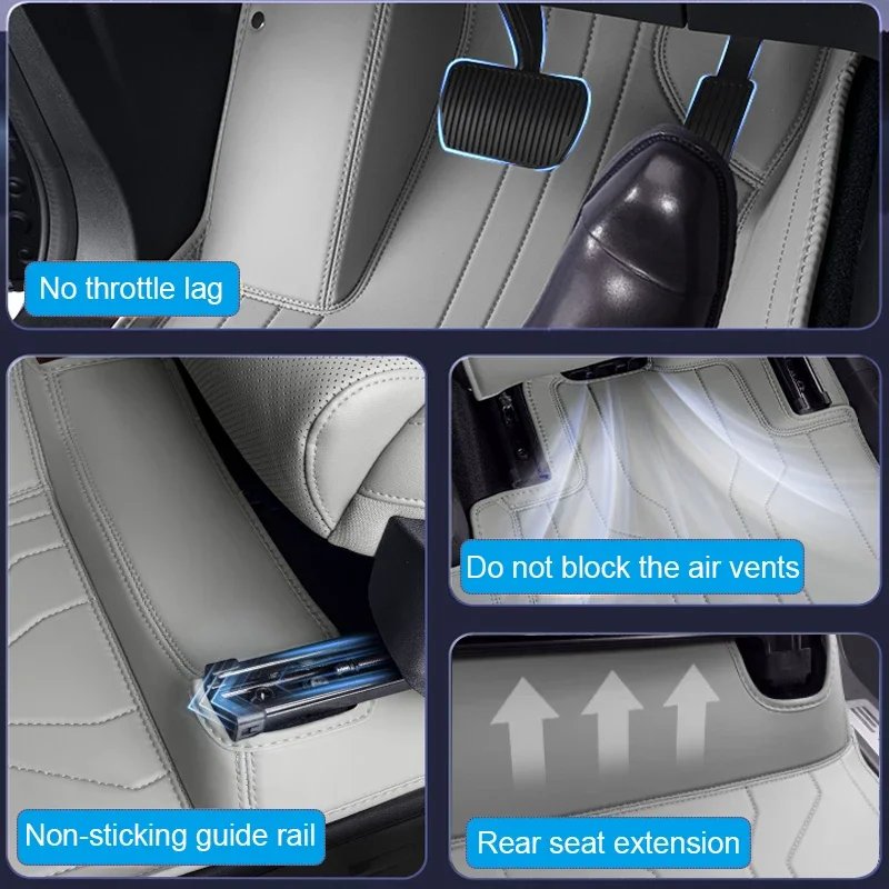 Luxury Waterproof Nappa Leather Car Foot Mat for JETOUR T1