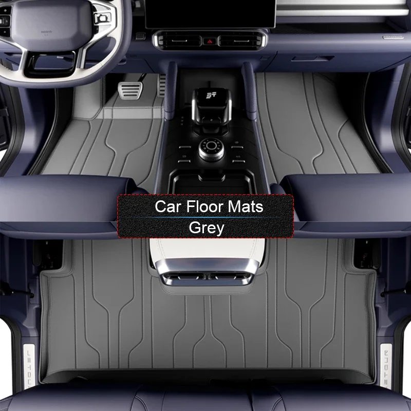 Luxury Waterproof Nappa Leather Car Foot Mat for JETOUR T2