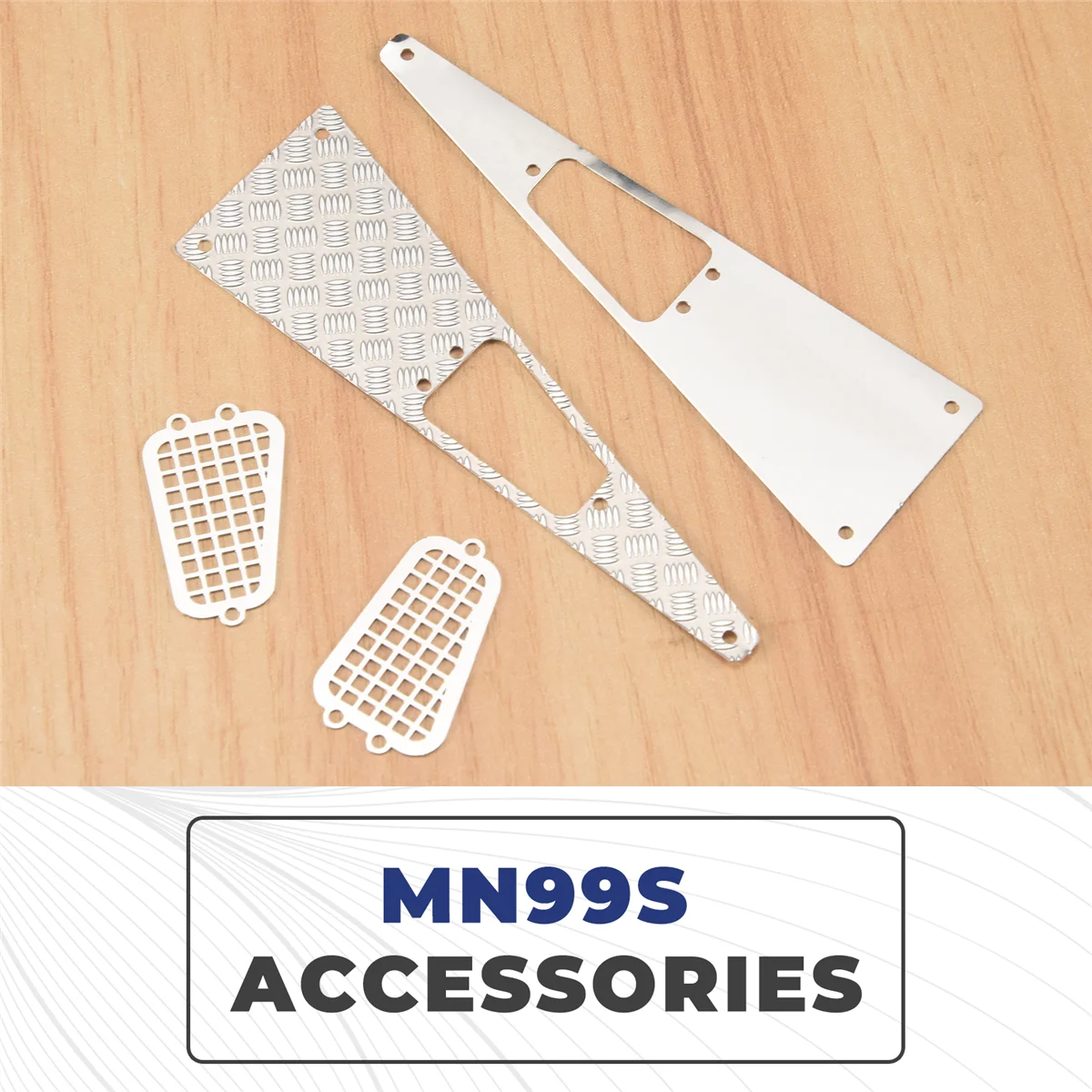 Metal Anti-Skid Plate & Grille for MN D90 D99S MN99S RC Car