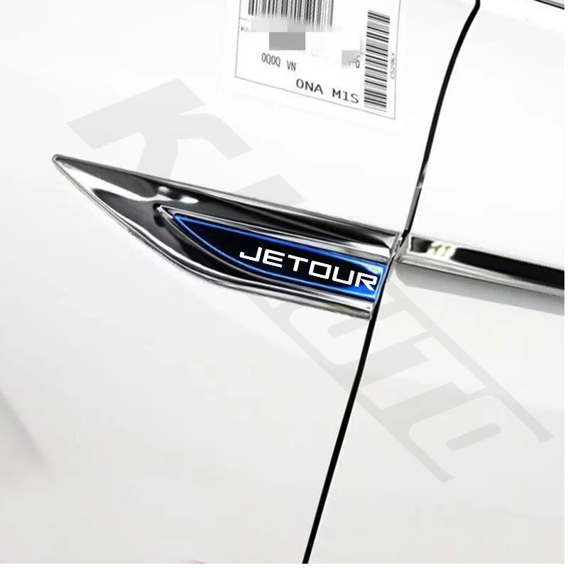 Metal Car Fender Stickers - 2pcs for Jetour X70 X90 & More