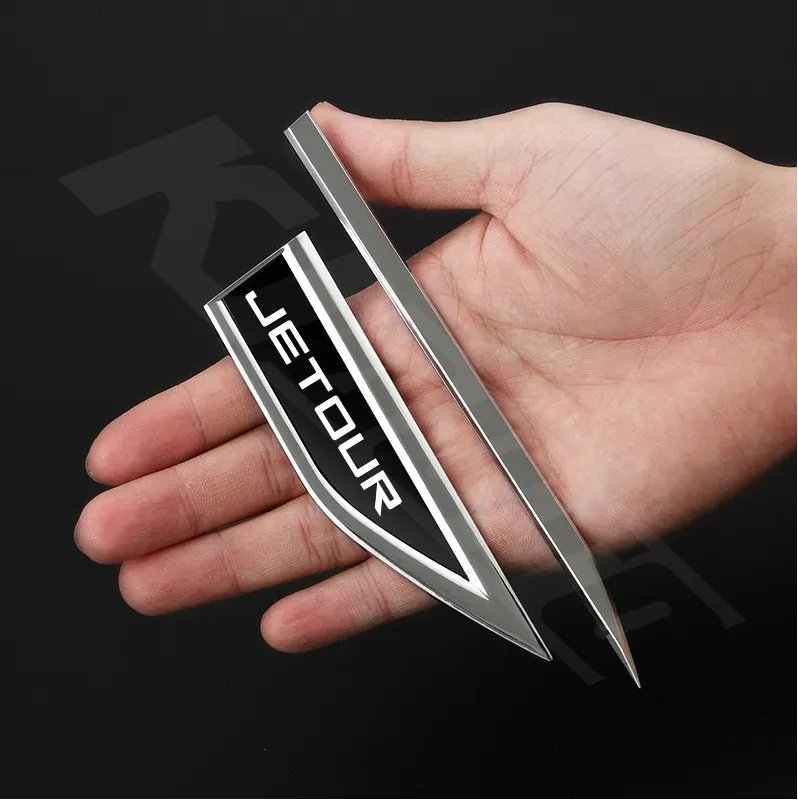 Metal Car Fender Stickers - 2pcs for Jetour X70 X90 & More