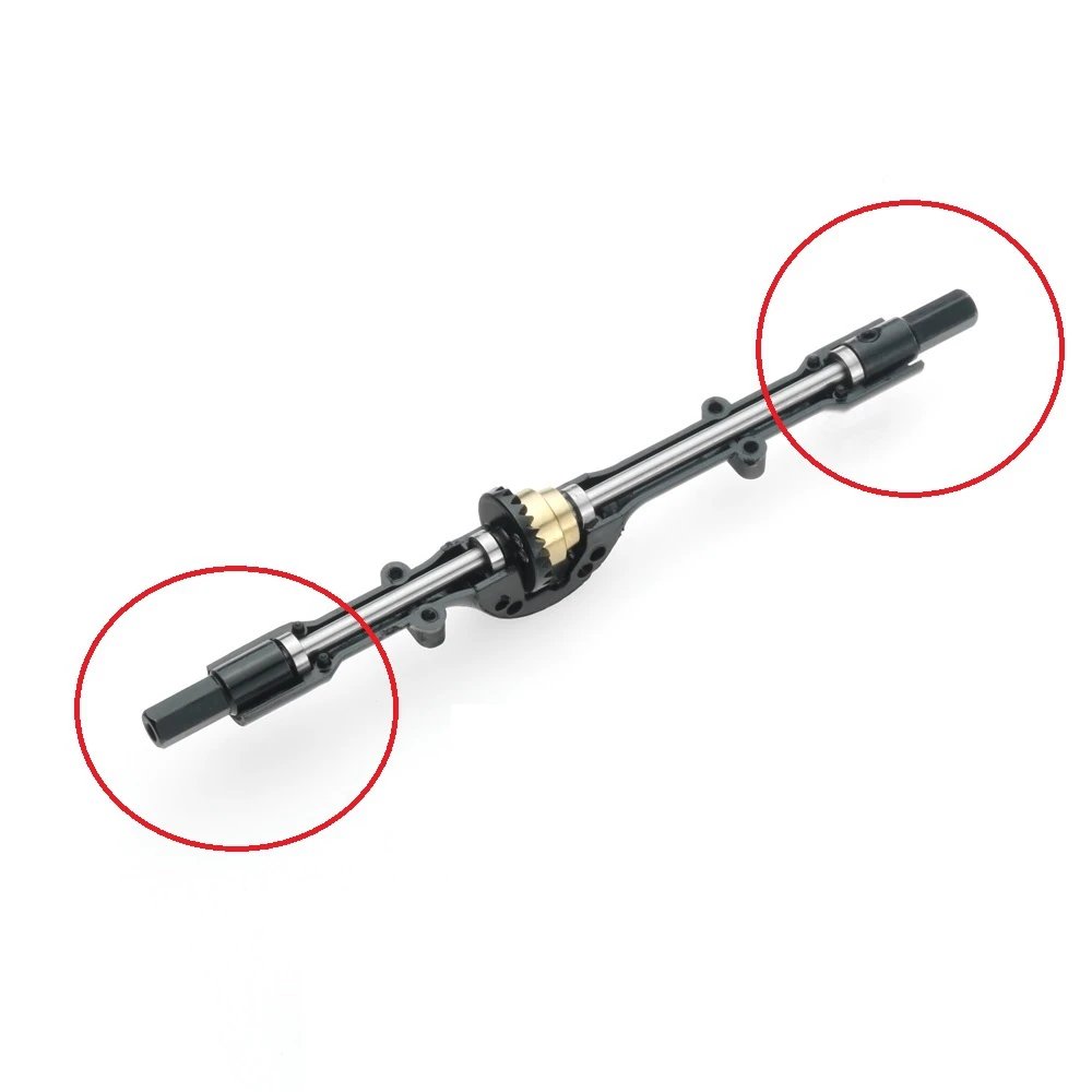 Metal Rear Axle Shafts (4 Pcs) for WPL & MN RC Cars Upgrade