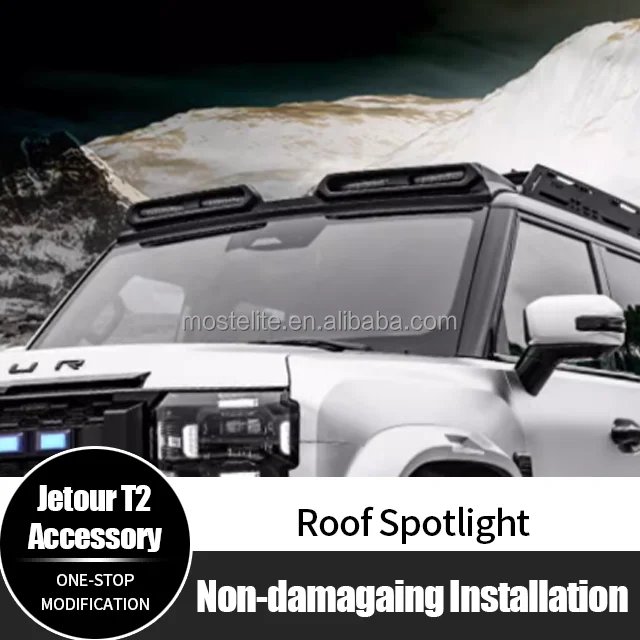 Premium ABS Roof LED Spotlight for Jetour T2 Traveler