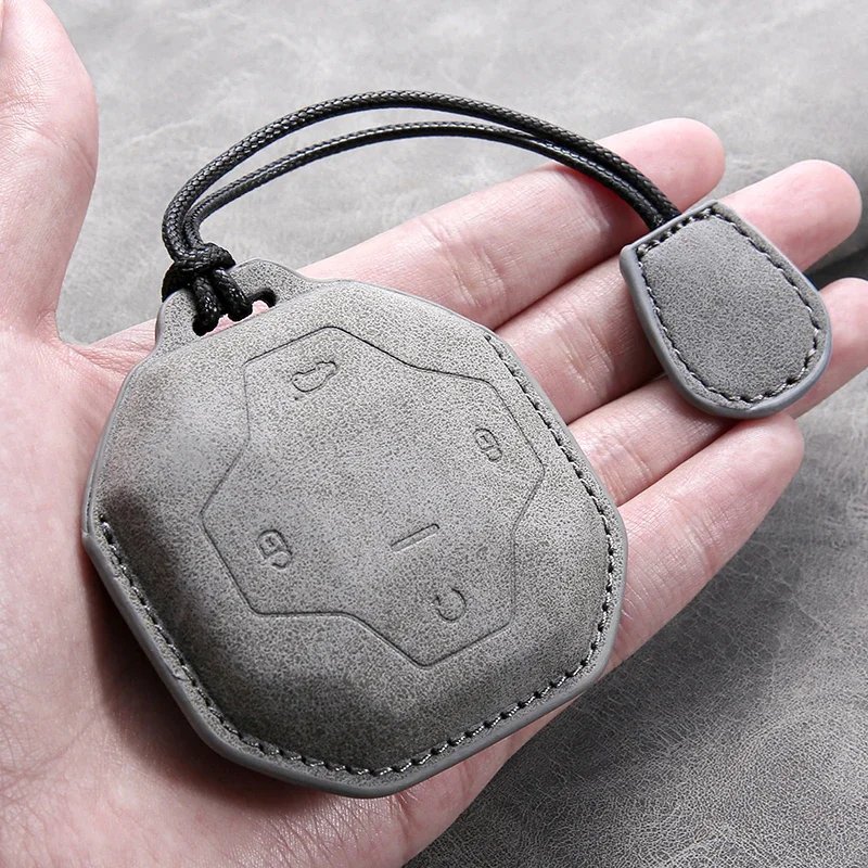 Premium Leather Car Key Case for Chery Jetour & Genesis Models