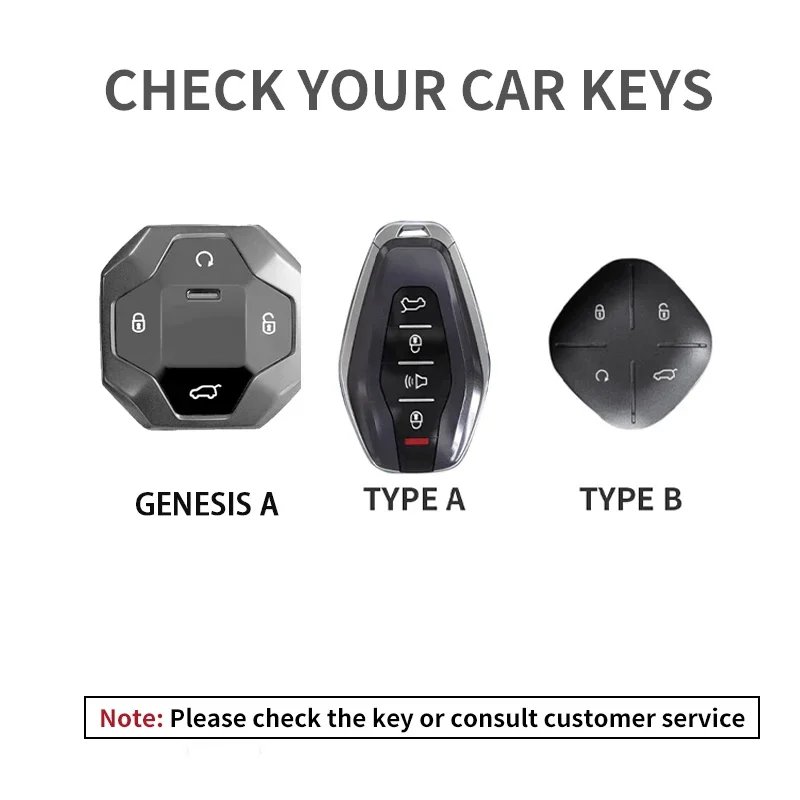 Premium Leather Car Key Case for Chery Jetour & Genesis Models