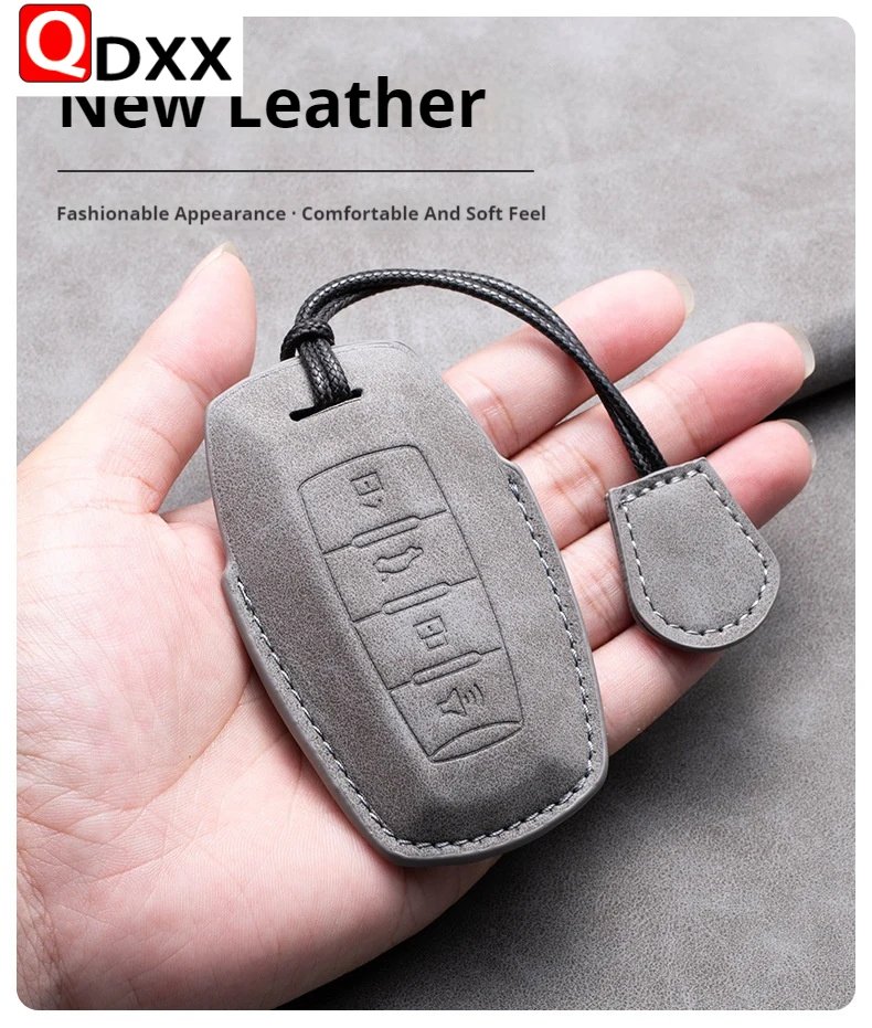 Sheepskin Car Key Case Cover for JETOUR & Chery Models 2022-2023
