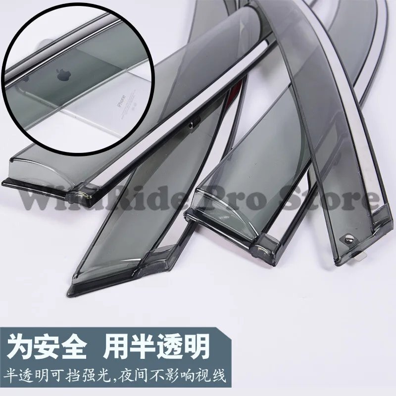 Stainless Steel Rain Visor Set for JETOUR X70 X90 Windows