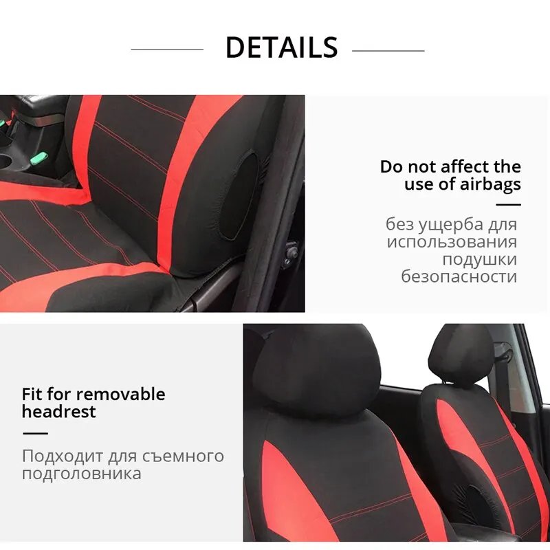 Universal Breathable Car Seat Covers Full Set for Trucks & SUVs